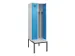 locker met bank,voor scheiding van kleding,HxBxD 2120x600x815mm,2vak