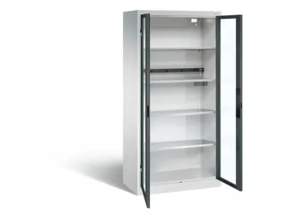 acculaadkast 1950x930x500mm 5stekkerdozen 230V cil.-slot front RAL7016 - 1