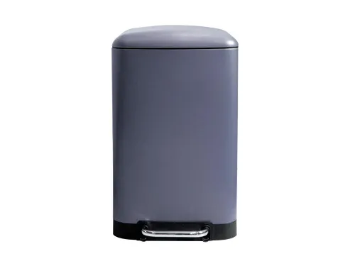 Pedaalemmer 30 Liter Rectangular Metaal Grijs Antraciet