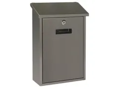 Brievenbus Berlin Inox met naamplaatje incl. 2 sleutels 36.5x27x10cm