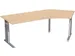 Bureau d’angle 680-820x2166x1130 retour à droite hêtre pieds en C