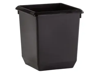 Papierbak Kunststof Vierkant Taps 31cm hoog 21 liter Zwart - 3