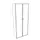 kantoorkast met glazen deuren HxBxD 2140x860x450mm hout aluminium