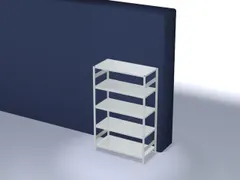 systeemstelling,grondveld,HxBxD 2000x1360x635mm,vakl. 240kg