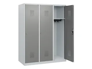 schoollocker,HxBxD 1530x1200x500mm,3vak,vak B 400mm,cil.-slot - 1