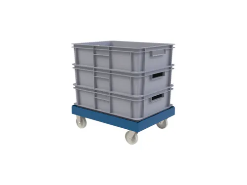 dolly,draagverm. 300kg,laadvl. LxB 814x612mm,platform doorbroken