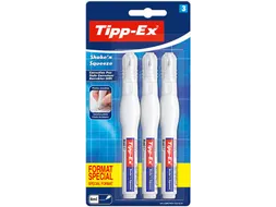Correctiepen Tipp-ex Shake 'n Squeeze 8ml blister à 3 stuks