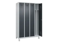 locker voor scheiding van kleding,HxBxD 1950x1200x500mm,4vak