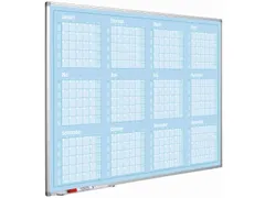 Jaarplanner blauw softline profiel 90x120cm Jan-Dec NL