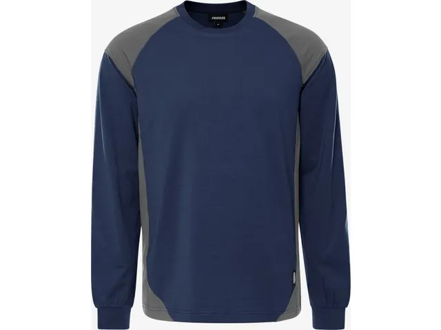 Fristads 7071 GTM T-shirt lange mouw marineblauw/grijs maat XL, per st