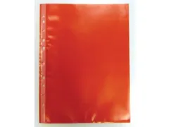 Geperforeerde Showtas A4 0.08mm 11-gaats Rood