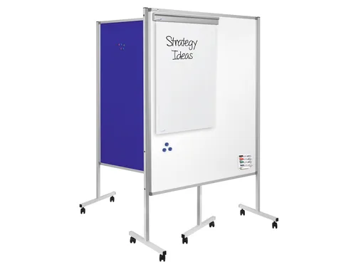 Multiboard mobile XL Met Blauw Prikbord 120x150cm