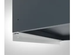 hoeksteun,v. wandbevestiging,v. locker,B 395mm,aluminium