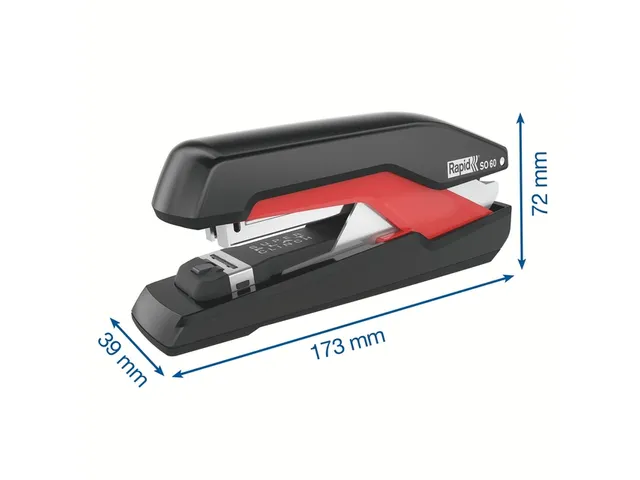 Nietmachine Rapid SO60 Fullstrip 60vel 24/8 zwart/rood