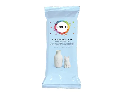 Klei Qrea luchtdrogend wit 500 gram
