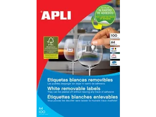 Apli Afneembare Witte Etiketten 64.6x33.8mm - 1