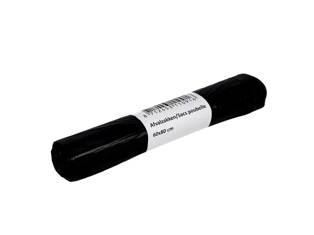 Afvalzak Cleaninq 60x80cm HDPE T23 60 Liter zwart