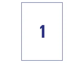 Crystal Clear Etiket Avery Zweckform 210x297mm A4 transparant 25 stuks - 3