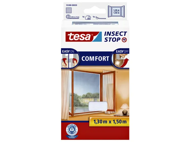 Insectenhor tesa Insect Stop COMFORT raam 1,3x1,5m wit