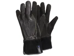 Tegera 32 hittebestendige lederen handschoenen, bruin/zwart, maat 10,