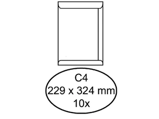 Envelop Quantore Akte C4 229x324mm 120gr Wit zelfklevend - 1