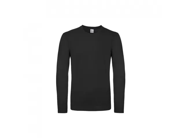T-shirt B&C #E150 Manche longue Noir 4XL