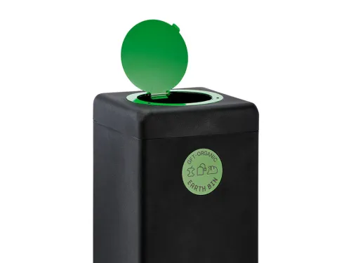 Afvalbak 90 liter EarthBin Groen Zwart