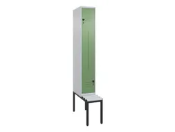 Z-garderobekast,HxBxD 2120x300x815mm,2vak,vak B 300mm,draaigrendel