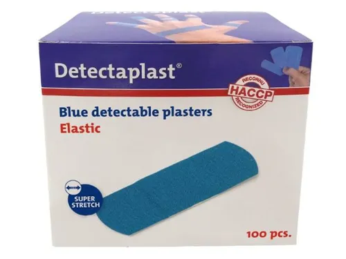 Detectaplast 8240 Textielpleister Elastisch Blauw 19x72mm 100 Stuks