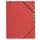 Sorteermap Leitz 3907 A4 7 Vaks Rood karton