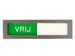 Infobord Deurbordje Niet Storen Groen Rood 150x40mm