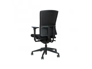 Bureaustoel 400-NPR Comfort Zwarte stof, Zwart voetkruis - 3