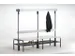 banc double,HxLxP 1670x2000x725mm,barres alu,RAL7016