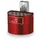 Asbak 2 liter HxØ 135x200mm Wandmontage Halfrond Rood