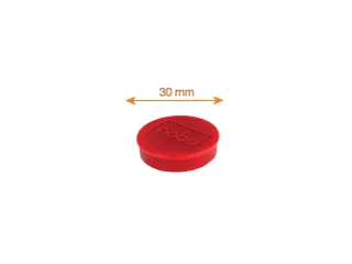 Magneet Nobo 30mm rood 4 stuks - 5