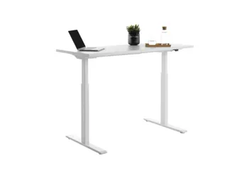 Elektrisch ihv bureau,HxBxD 700-1200x1400x600mm,blad wit,T-voet wit - 4