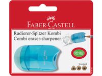 puntenslijper en gum Faber-Castell mini assorti blister