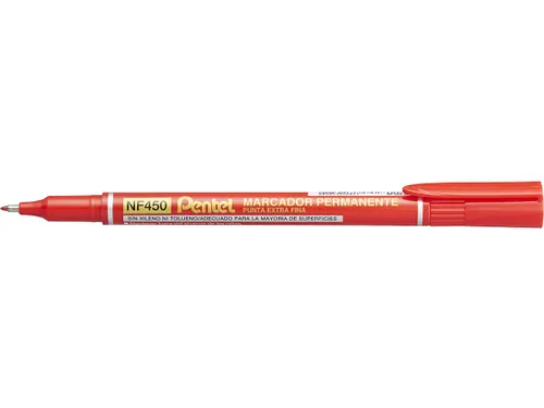 Pentel NF450-B Permanente marker Extra Fijne punt 1,2mm Rood