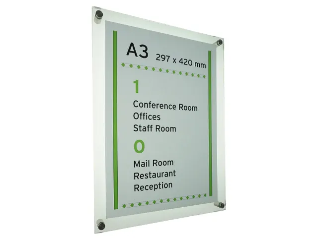 Menoor Deurbord Premium Glasslook A3 Plexiglas