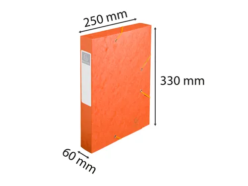 CARTOBOX glanskarton rug 60mm oranje