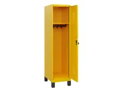 schoollocker,HxBxD 1630x400x500mm,1vak,vak B 400mm,draaigrendel,voeten