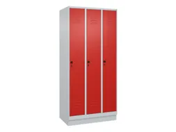 locker voor scheiding van kleding,HxBxD 1950x900x500mm,3vak
