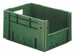 Euronorm Stapelkrat Groen 210x400x300mm 17.5l Grijpopening