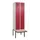 locker met bank,HxBxD 2120x600x815mm,2vak,vak B 300mm,draaigrendel