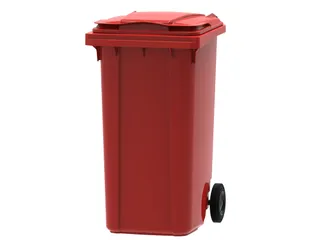 Mini-container 240 liter Rood - 1