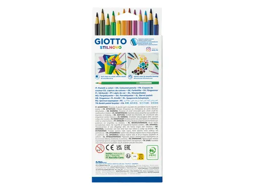 Kleurpotlood Giotto Stilnovo set à 12 kleuren
