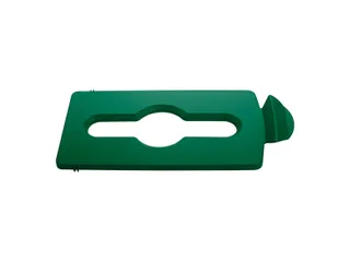 Deksel Rubbermaid Slim Jim Recyclestation inwerpopening voor gemengde - 1