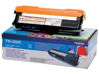 Tonercartridge Brother TN-328C blauw - 1