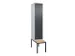 locker voor scheiding van kleding,HxBxD 2120x400x815mm,1vak