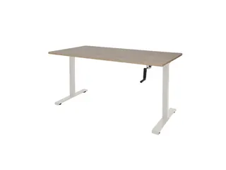 Slinger Bureau Zit-sta Wit Poot 160x80cm Blad Robson Eiken - 1